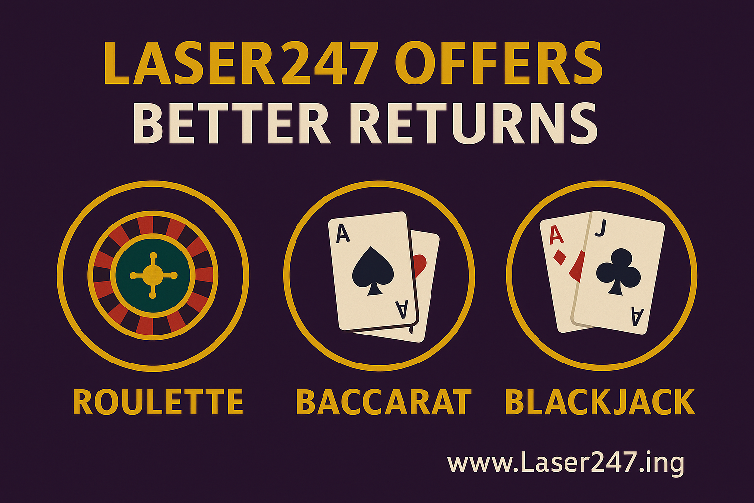 You are currently viewing Which Live Casino Game on Laser247 Gives You Better Returns in India? Roulette, Baccarat, or Blackjack