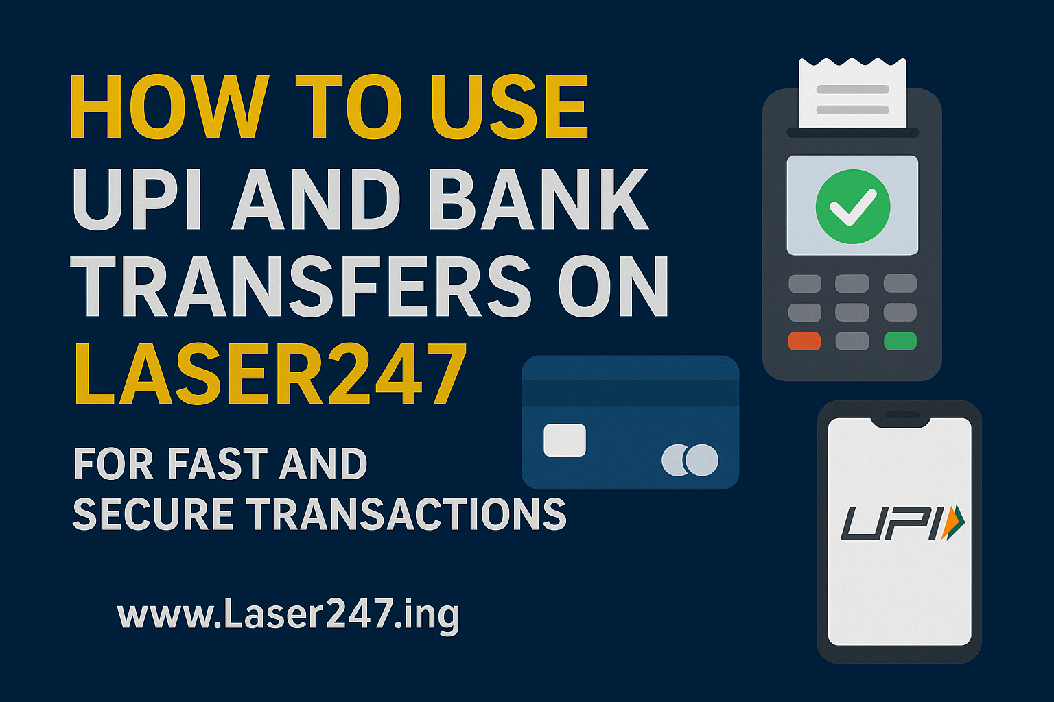 You are currently viewing How to Use UPI and Bank Transfers on Laser247 for Fast and Secure Transactions